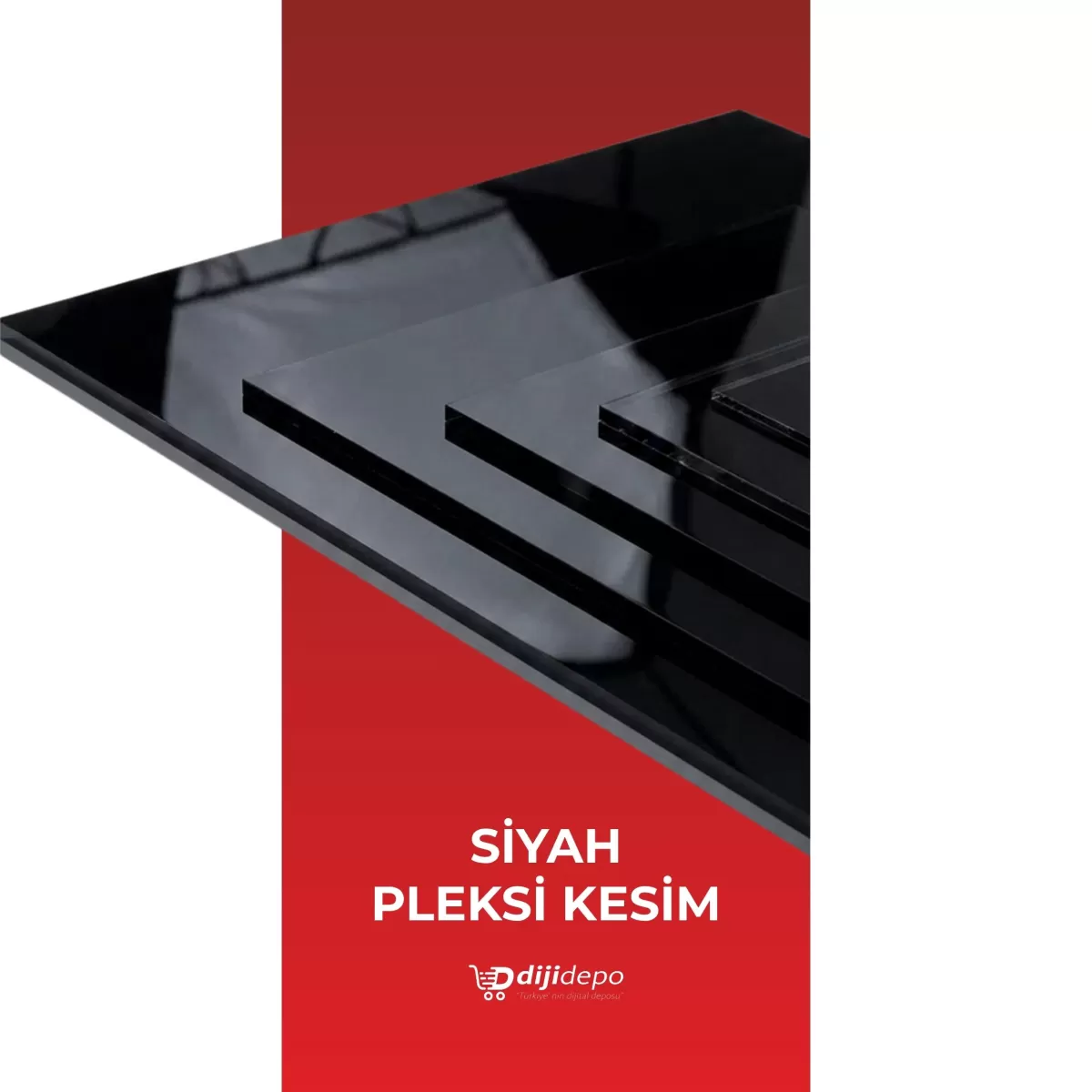 Özel Ölçülü Siyah Pleksi Lazer Kesim - Modern, Şık & Kusursuz Yüzey