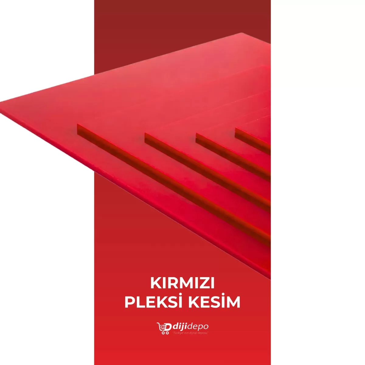 Özel Ölçülü Kırmızı Pleksi Lazer Kesim - Modern, Şık & Kusursuz Yüzey