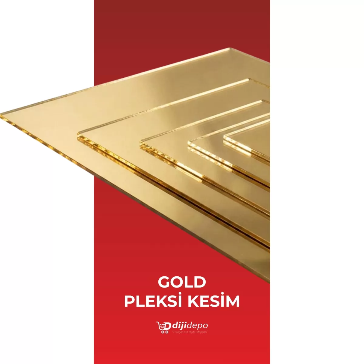 Özel Kesim Gold Aynalı Pleksi Levha – Şık ve Prestijli Dekorasyon Çözümleri
