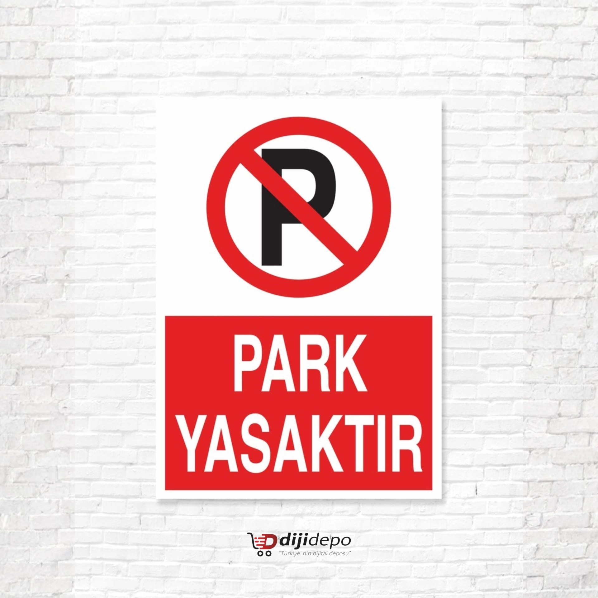 Park Yasaktır Uyarı Levhası - UV Baskılı (5mm Dekota / 4mm Kompozit Seçenekli)