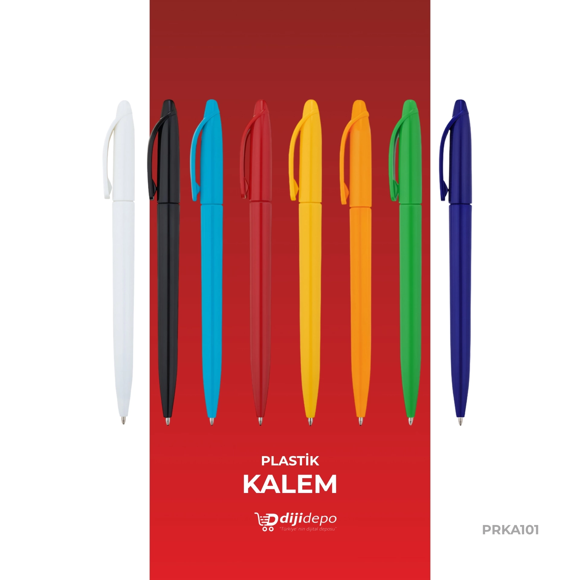 Özel Baskılı Tasarım Plastik Kalem - Kurumsal Tanıtım ve Promosyon