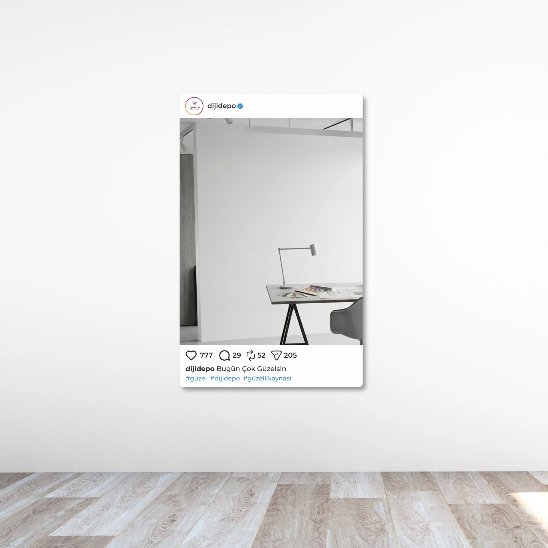 Instagram Tasarımlı Dekoratif Ayna