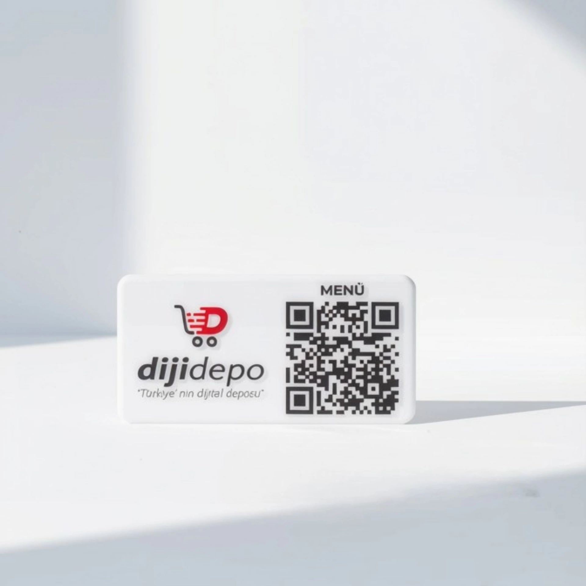 Masa Üstü QR Kod Menü ve Logolu Masa Kartı