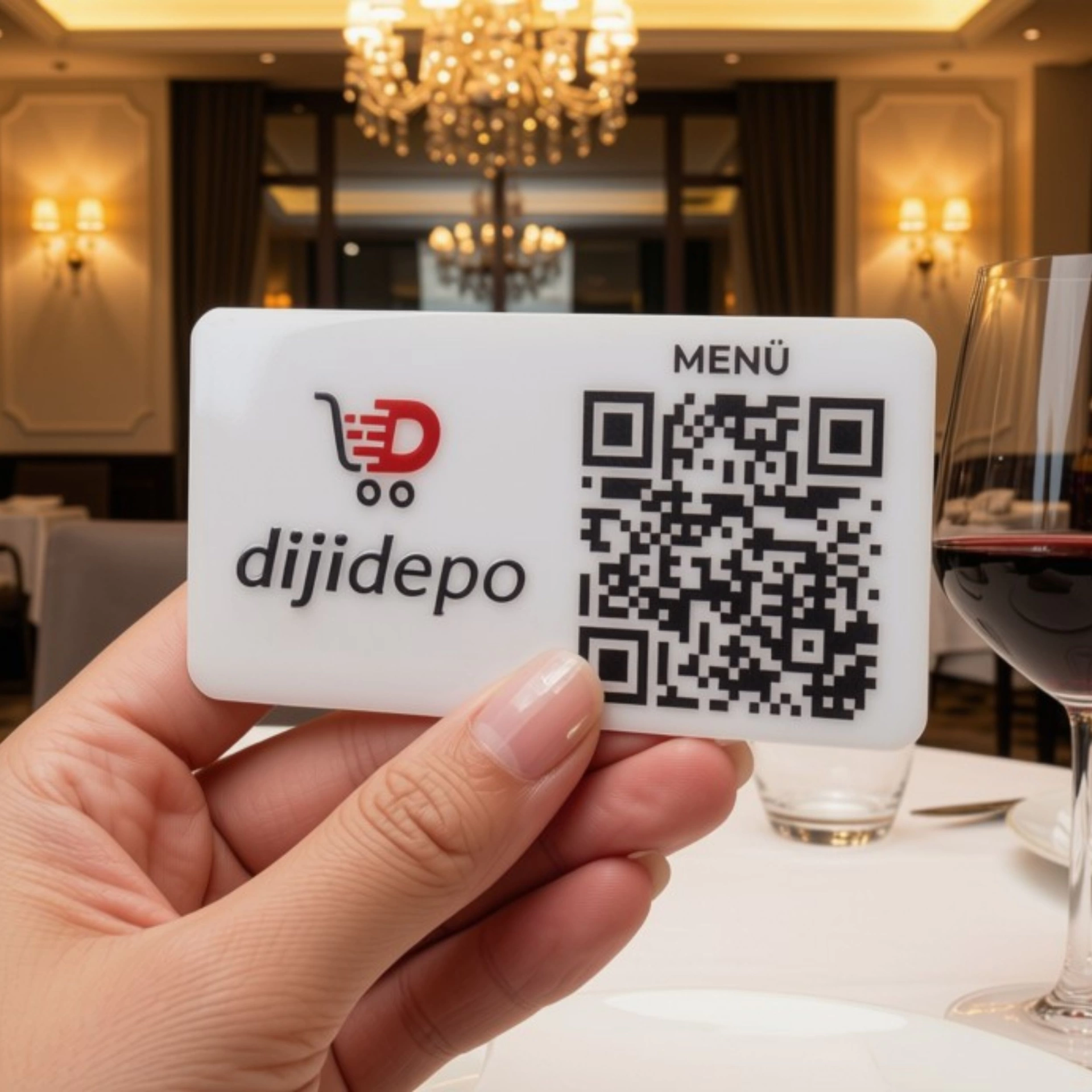 Masa Üstü QR Kod Menü ve Logolu Masa Kartı