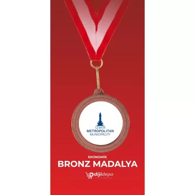 Ekonomik Bronz Madalya - Kırmızı Kurdeleli