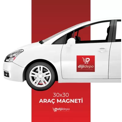 Araç Magneti - Esnek Kapı Magneti 30x30 cm
