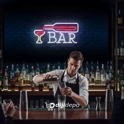 Bar Tasarım Led Neon Tabela