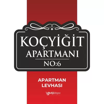 Apartman ve Bina İsim Levhası