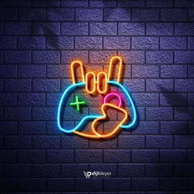 Gamer - Neon Led Tabela Oyuncu Odası Dekorasyonu