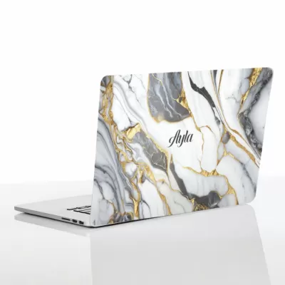 Mermer Desenli Laptop Sticker – Laptop Kaplama