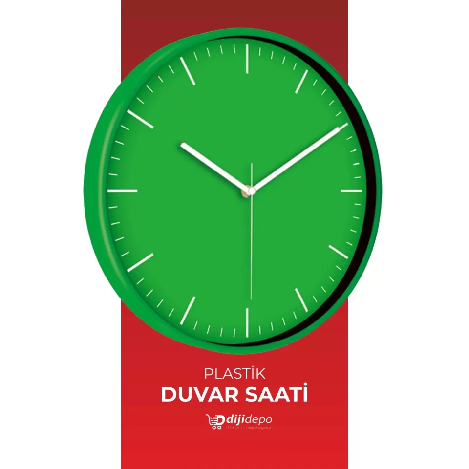 Firma Logolu Minimalist Duvar Saati