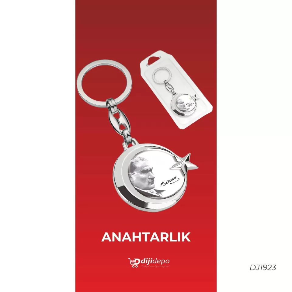 Ay-Yıldız Metal Promosyon Anahtarlık