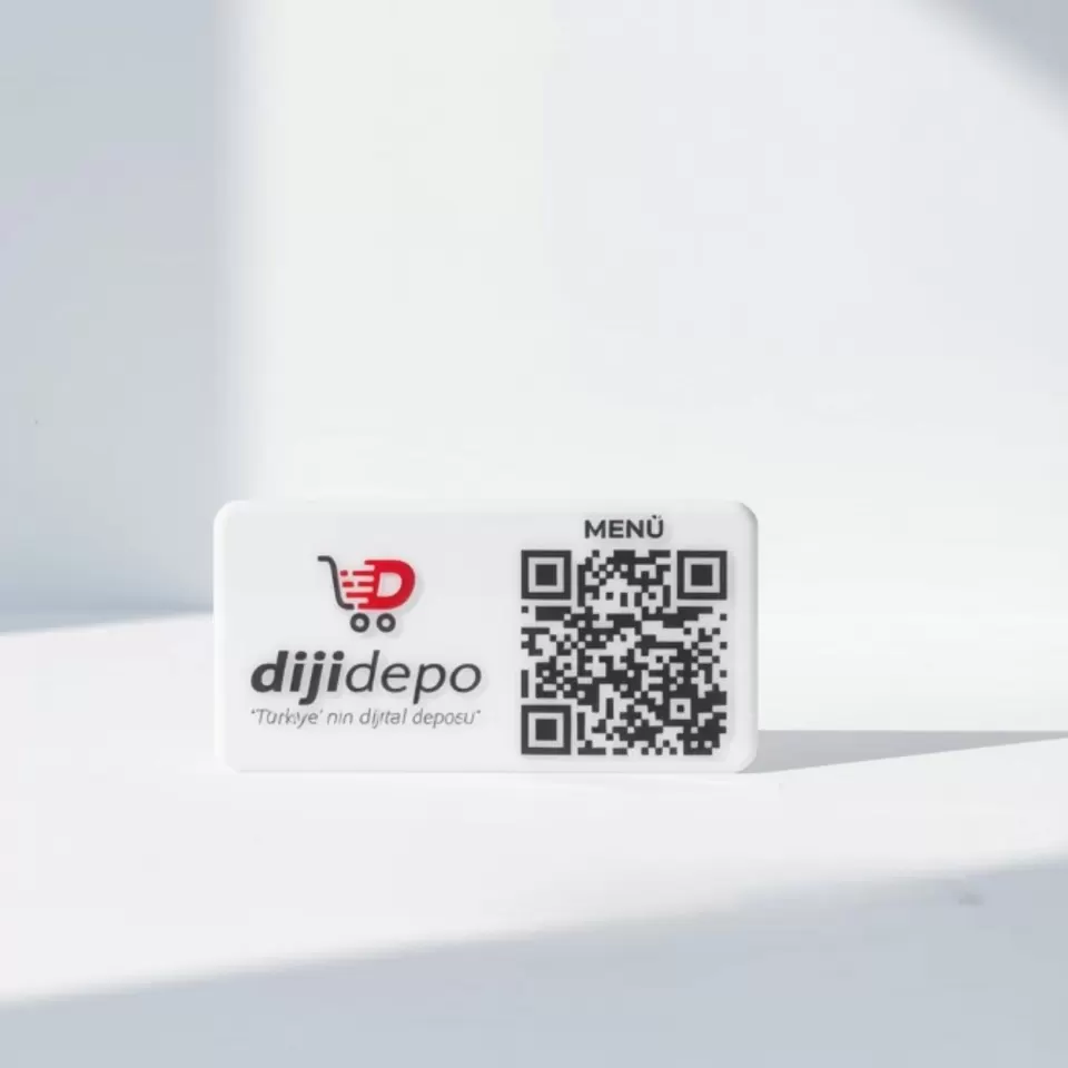 Masa Üstü QR Kod Menü ve Logolu Masa Kartı