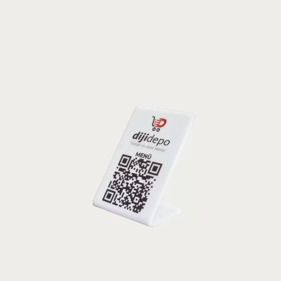 QR Menü Standı – Masaüstü QR Kodlu Dijital Menü Standı