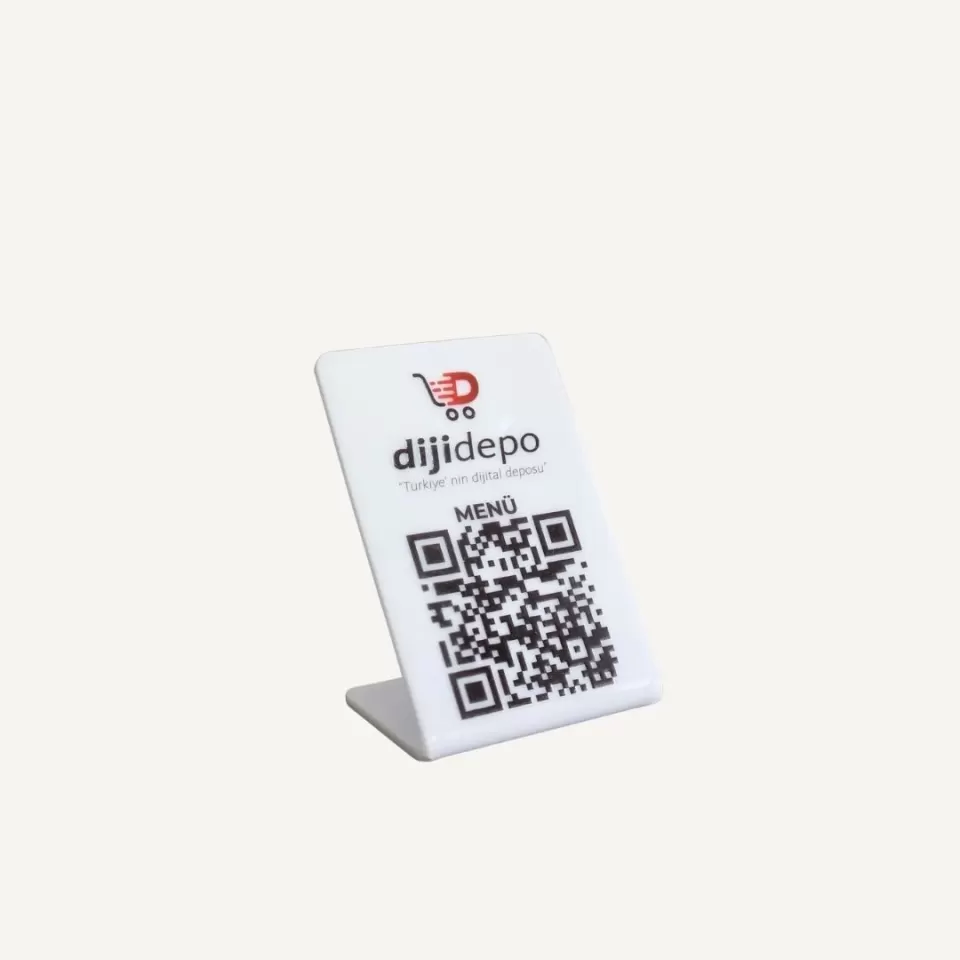 QR Menü Standı – Masaüstü QR Kodlu Dijital Menü Standı