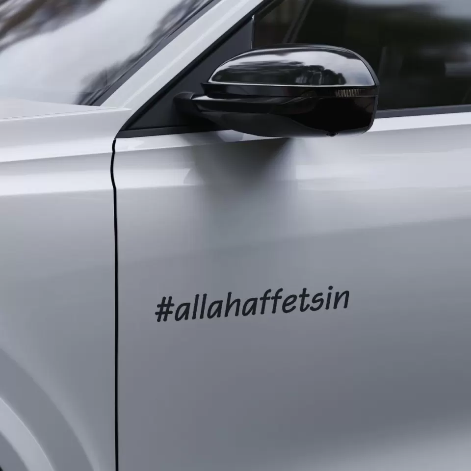 Allah Affetsin Araç Yazısı Sticker – #allahaffetsin Oto Sticker